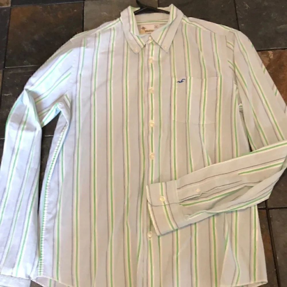 Hollister Medium Casual Button Down Long Sleeve